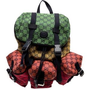 Gucci Multicolor Backpack in great shape. Comes with box!